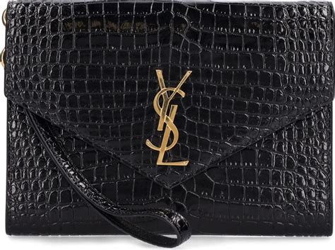 saint laurent monogram leather pouch